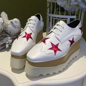 Stella McCartney leather platform shoes sneakers